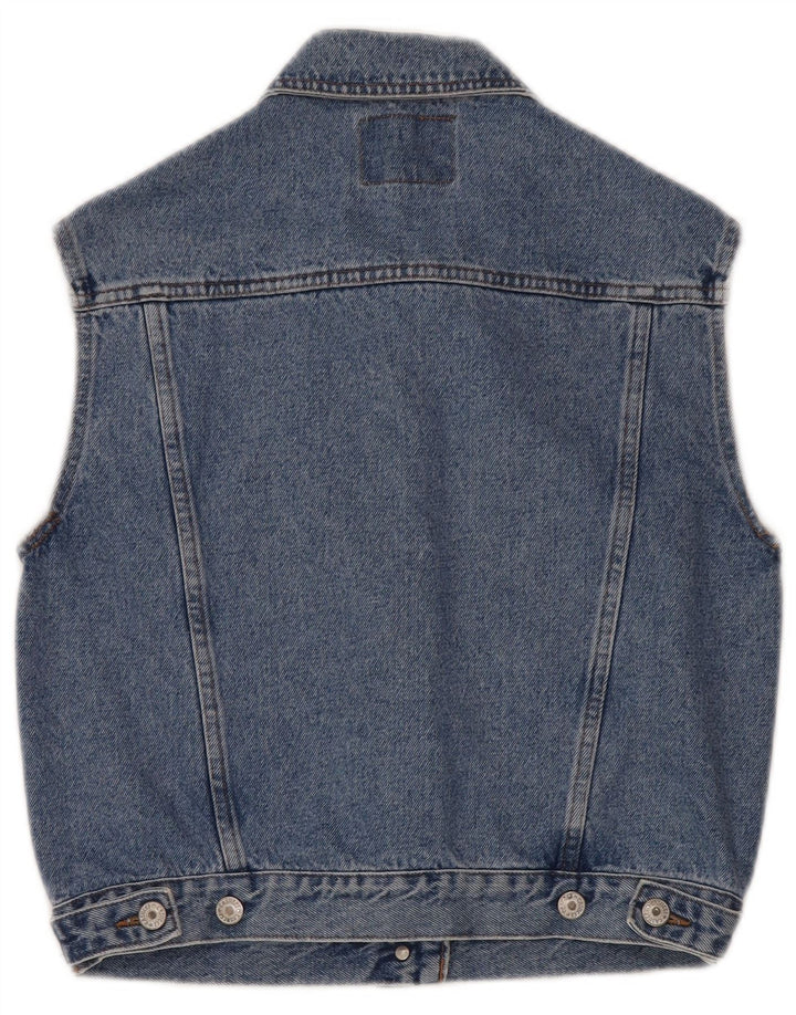 Casucci Γυναικείο Τζιν Gilet UK 12 Medium Blue
