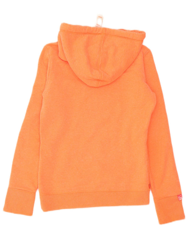 Superdry Γυναικείο Γραφικό Φούτερ UK 6 XS Πορτοκαλί βαμβακερό