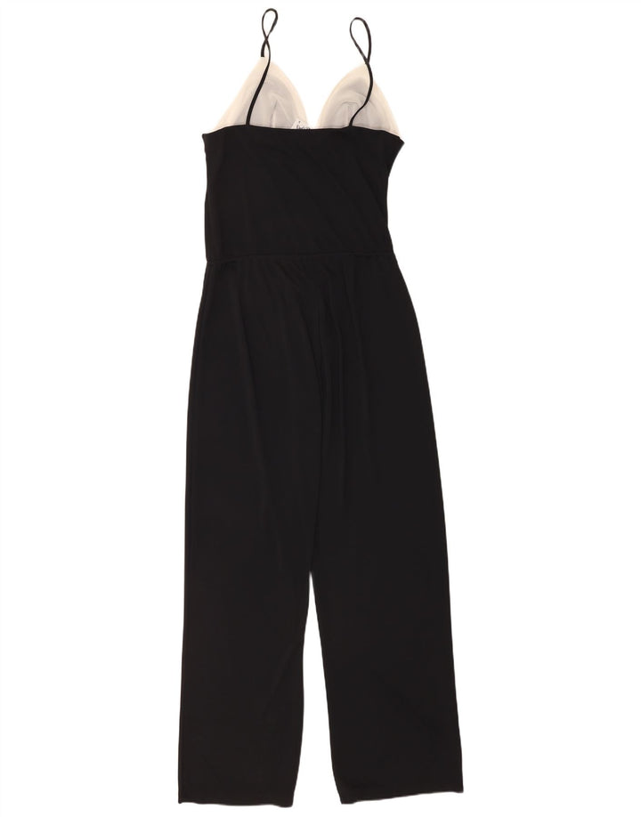 Vintage γυναικεία φόρμα UK 10 Small Black Colourblock Polyester