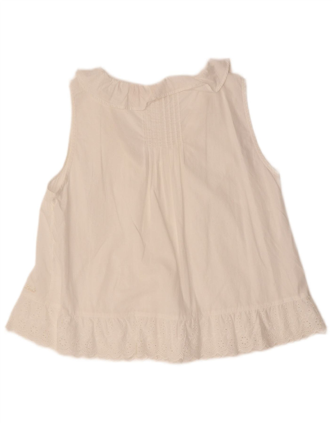 LEVI'S Womens Sleeveless Blouse Top UK 14 Medium White