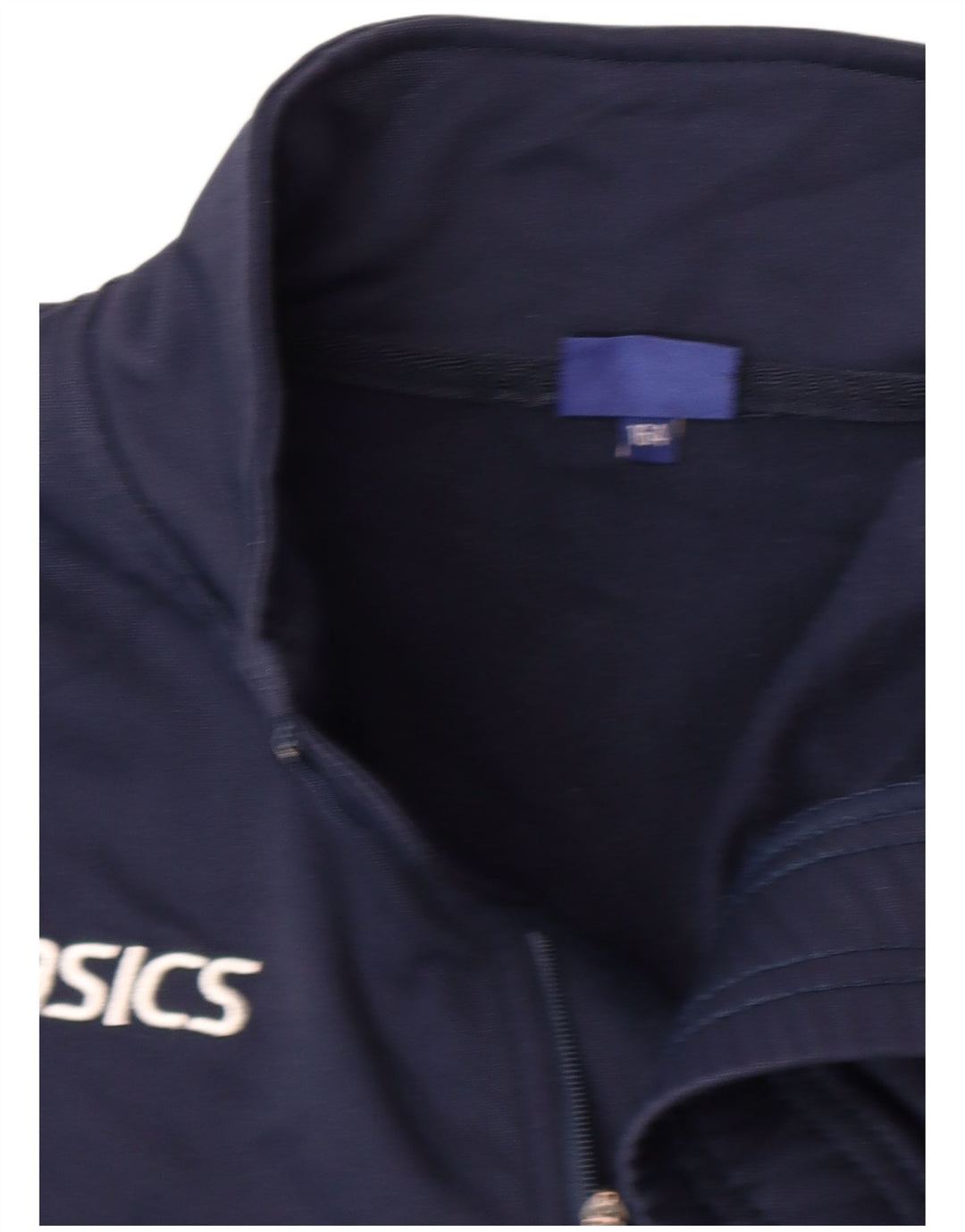 Asics Boys αθλητική φόρμα πουλόβερ με φερμουάρ 13-14 ετών Navy Blue Polyester