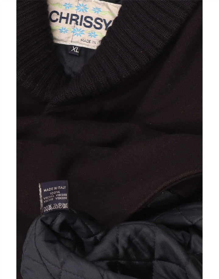 Vintage Ανδρικό Πανωφόρι UK 42 XL Μαύρη Βισκόζη
