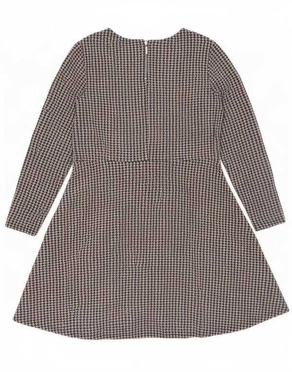 Marks & Spencer Γυναικείο μακρυμάνικο φόρεμα UK 18 XL μαύρο Houndstooth