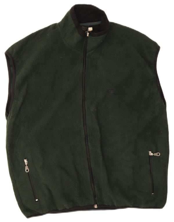 Champion Mens Fleece Gilet UK 38 Medium Khaki