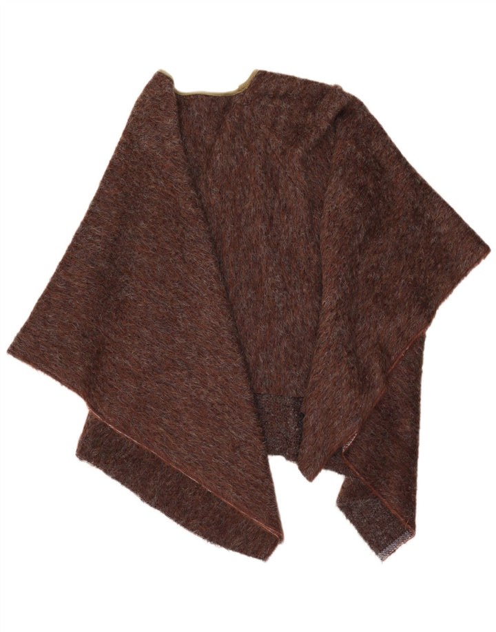 Vintage Γυναικείο Asymmetric Poncho Jumper One Size καφέ