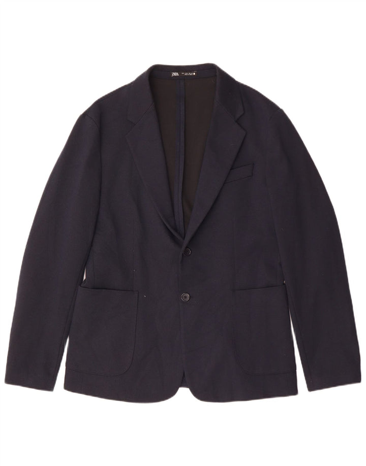 Zara Ανδρικό μπλέιζερ μπουφάν UK 40 Large Navy Blue