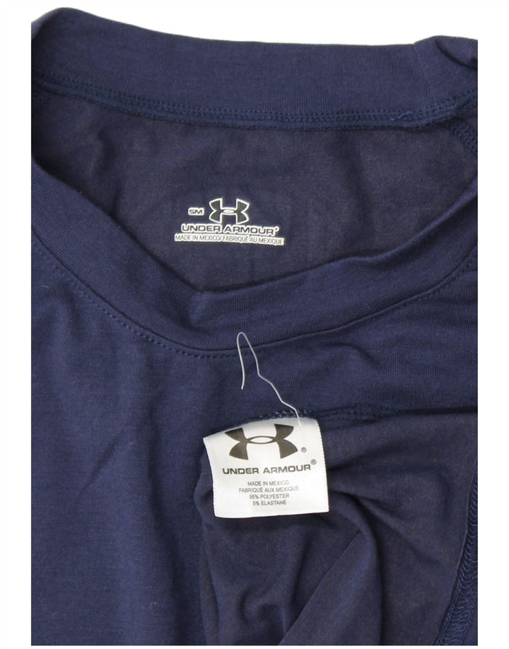 Ανδρικό T-Shirt UNDER Armour Top Small Navy Blue Polyester