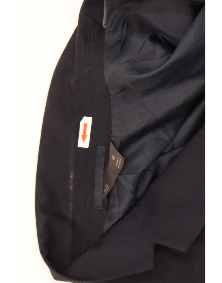 Marks & Spencer Ανδρικό μπουφάν σακάκι με 2 κουμπιά UK 46 3XL Navy Blue Polyester