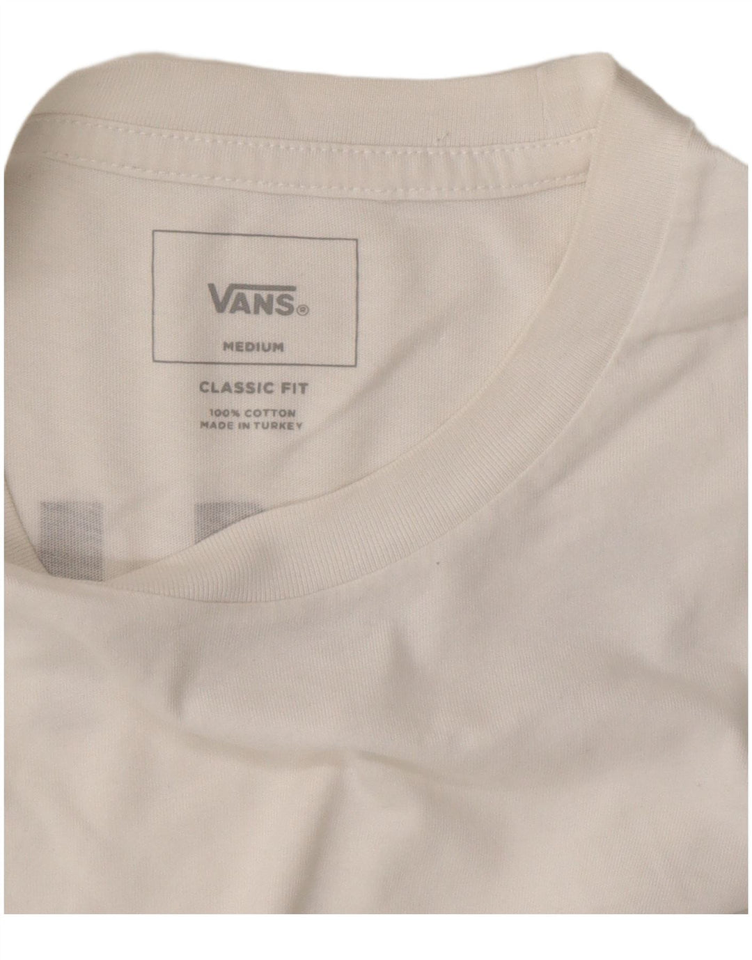Γραφικό T-Shirt Ανδρικό VANS Classic Fit Top Μεσαίο λευκό βαμβακερό
