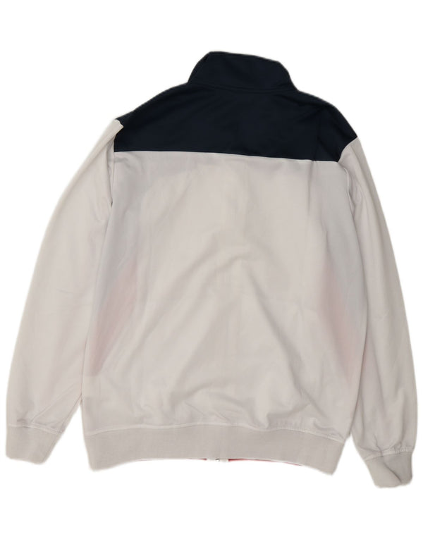 Ανδρική φόρμα Asics Top Jacket Small White Colourblock Polyester