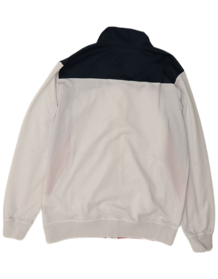 Ανδρική φόρμα Asics Top Jacket Small White Colourblock Polyester