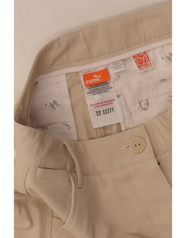 Puma Γυναικείο Παντελόνι Κάπρι W28 L20 Μπεζ Πολυεστέρας