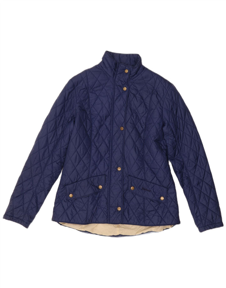 Γυναικείο καπιτονέ μπουφάν Barbour UK 14 Large Navy Blue Polyamide