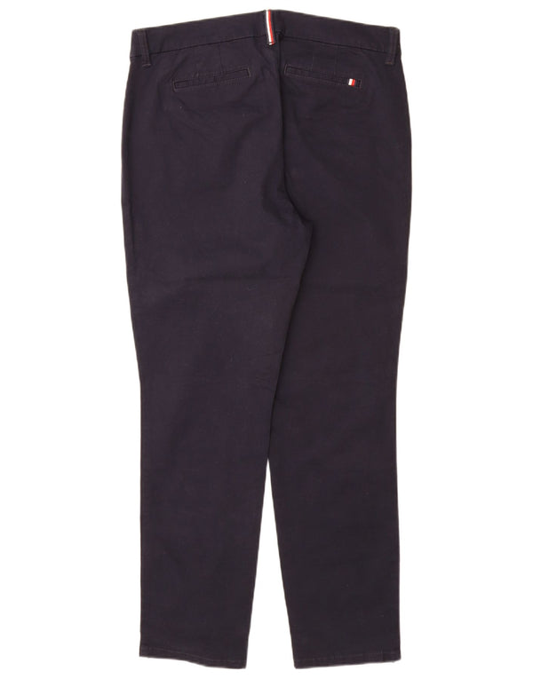 TOMMY HILFIGER Γυναικείο λεπτό παντελόνι Chino US 10 Large W32 L29 Navy Blue