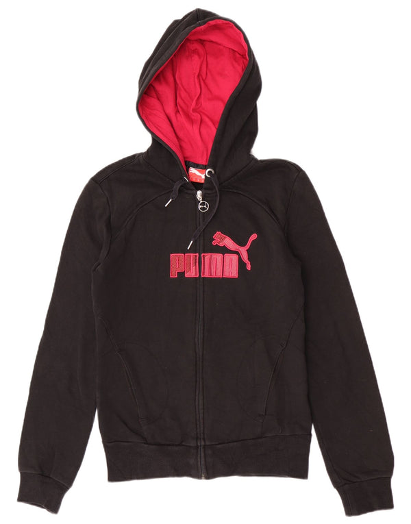 Puma γυναικείο πουλόβερ με κουκούλα με φερμουάρ κανονική εφαρμογή GR 8 Small Black