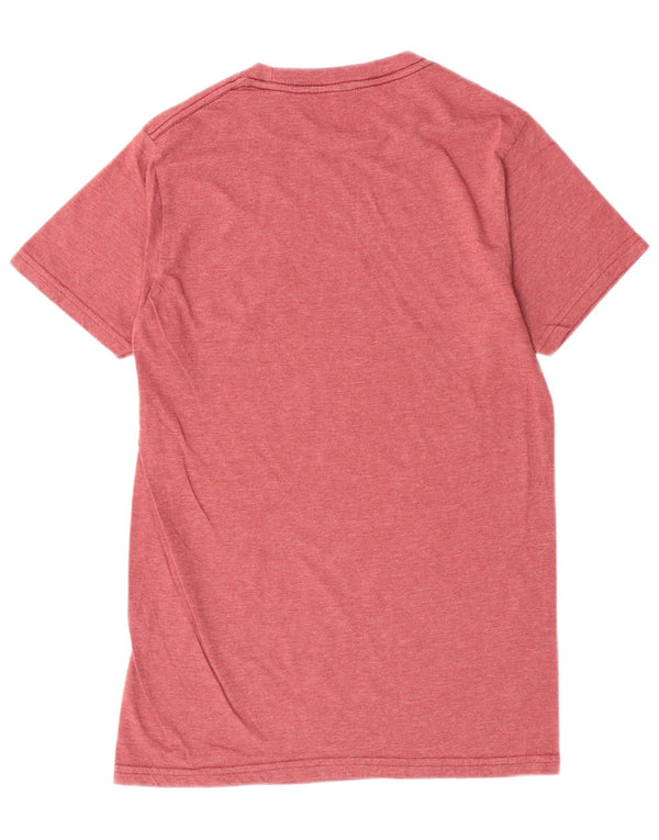 Billabong Boys Graphic T-Shirt Top 10-11 Years Small μπορντό βαμβακερό