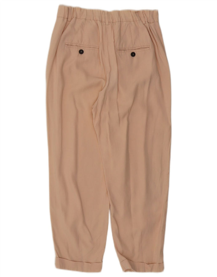 Zara Γυναικείο Παντελόνι Κάπρι Μικρό W26 L22 Μπεζ