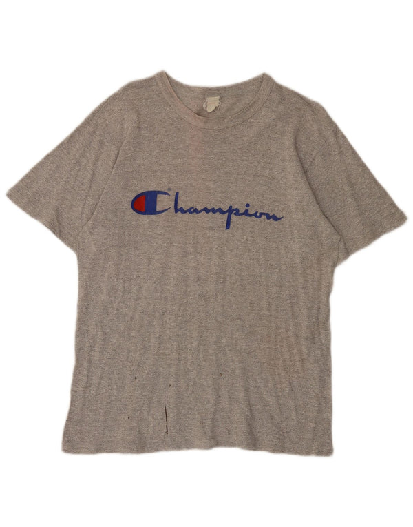 Ανδρικό γραφικό T-Shirt Champion Top Μεσαίο γκρι βαμβακερό