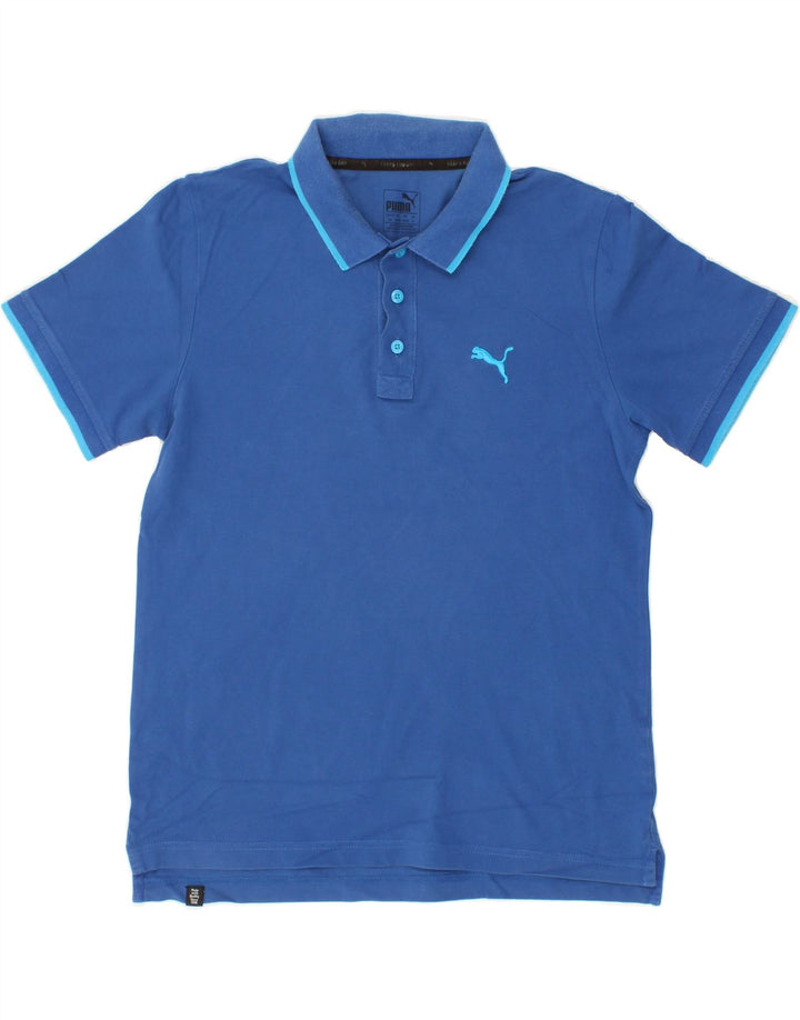 PUMA Mens Polo Shirt Small Blue Vintage Puma and Second-Hand Puma from Messina Hembry 