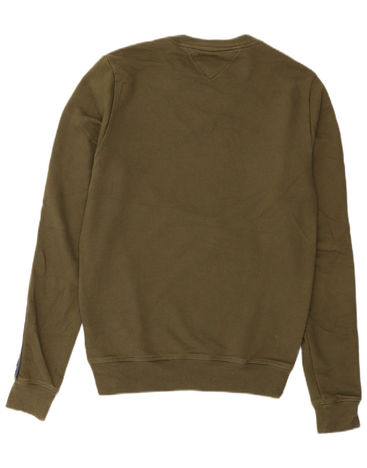 Γραφικό ανδρικό φούτερ Tommy Hilfiger Jumper Μικρό Χακί Βαμβακερό