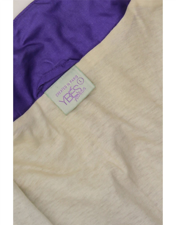 Vintage ανδρική αθλητική φόρμα Top Jacket Large Purple Colourblock Nylon