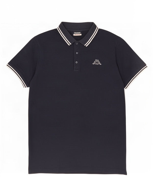 Ανδρικό μπλουζάκι πόλο Kappa 2XL Navy Blue από βαμβάκι