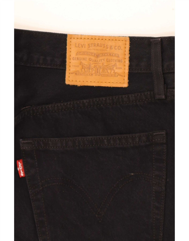 Γυναικεία τζιν φούστα Levi's W28 μεσαία μαύρη βαμβακερή