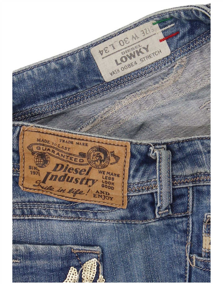 DIESEL Γυναικείο Lowky Straight Jeans W30 L29 Μπλε Βαμβακερό