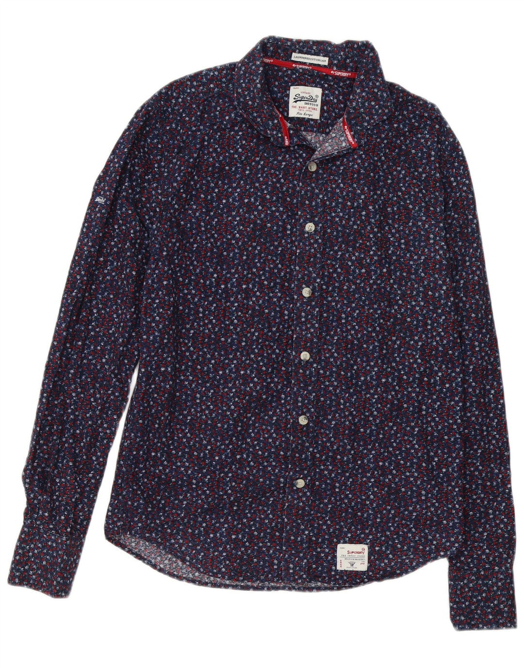 Ανδρικό πουκάμισο SUPERDRY Μεγάλο Navy Blue Floral