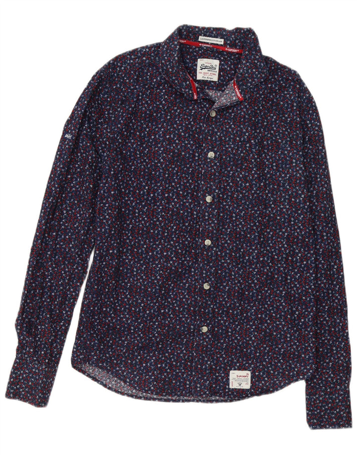 Ανδρικό πουκάμισο SUPERDRY Μεγάλο Navy Blue Floral