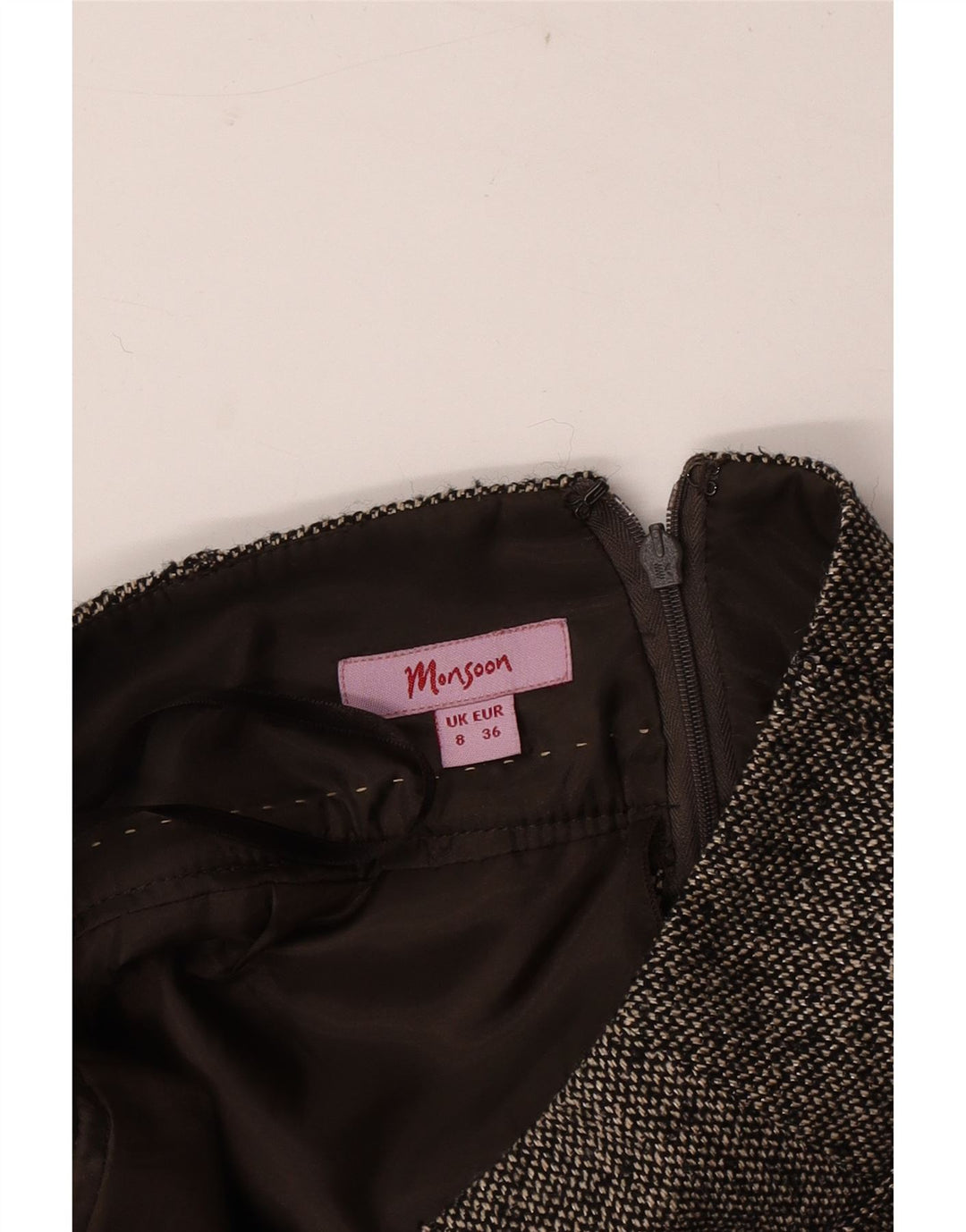 Monsoon Γυναικεία Pencil Φούστα UK 8 Small W30 Grey Flecked
