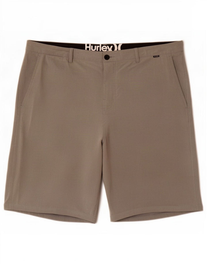 Ανδρικό σορτς Chino Hurley W38 XL σε γκρι πολυεστέρα