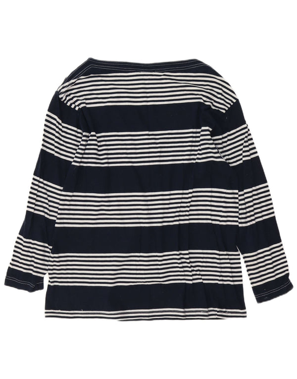 Trussardi Jeans Γυναικείο τοπ μακρυμάνικο UK 14 Medium Navy Blue