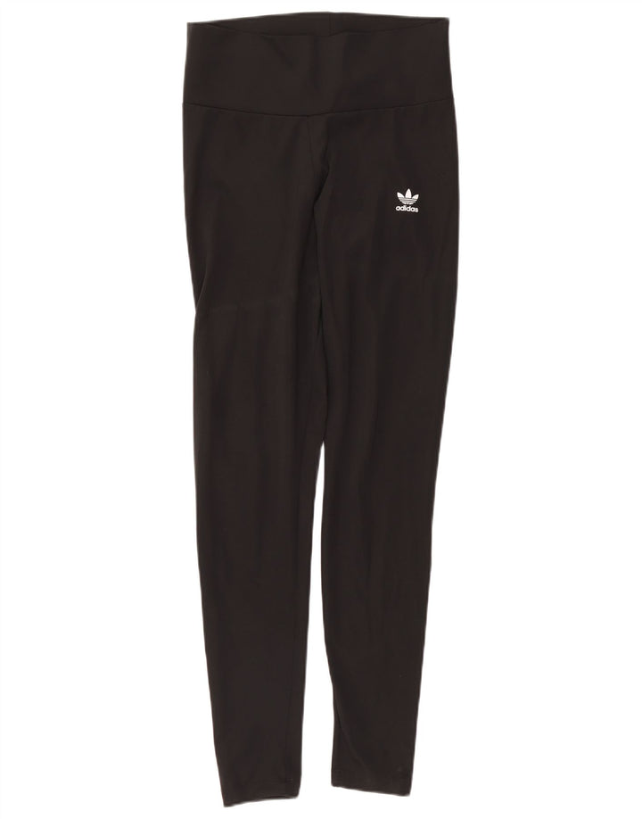 Γυναικεία γραφικά κολάν Adidas UK 14 Large Black Polyester