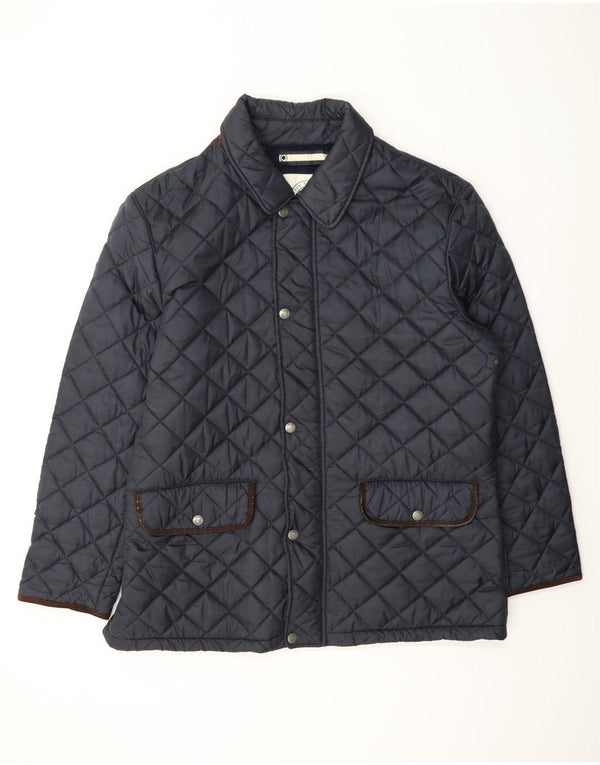 Ανδρικό καπιτονέ μπουφάν Crew Clothing UK 44 2XL Navy Blue Nylon