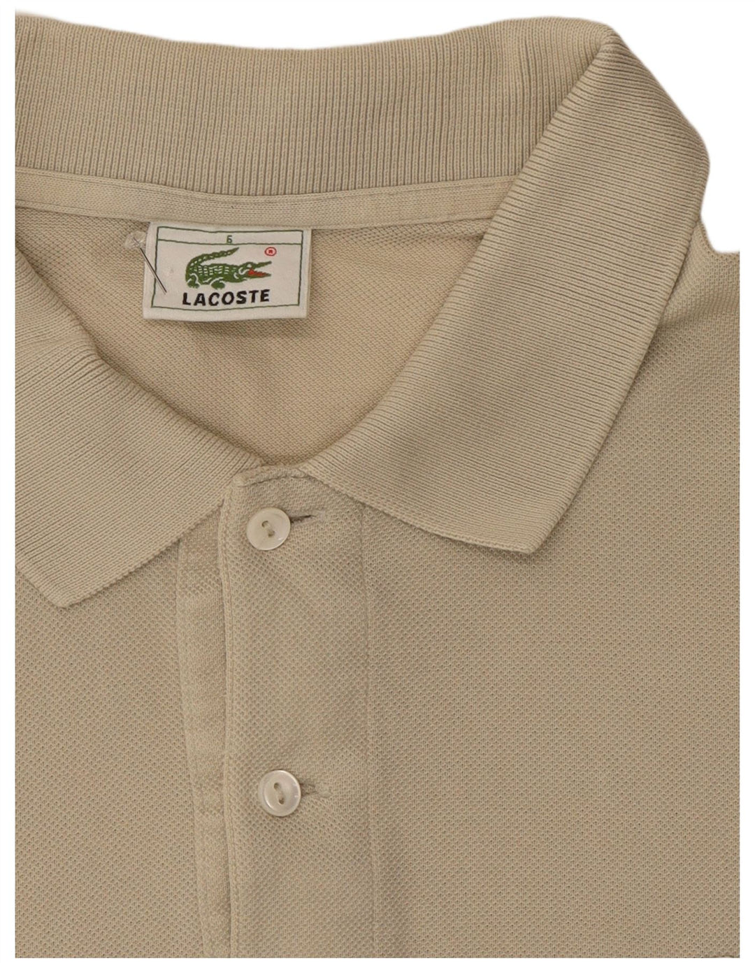 Ανδρικό πουκάμισο πόλο Lacoste, μέγεθος 6 XL Μπεζ