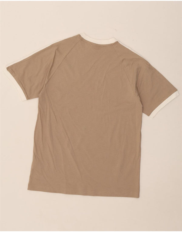 Ανδρικό T-Shirt Adidas Top Βαμβακερό μεσαίο μπεζ