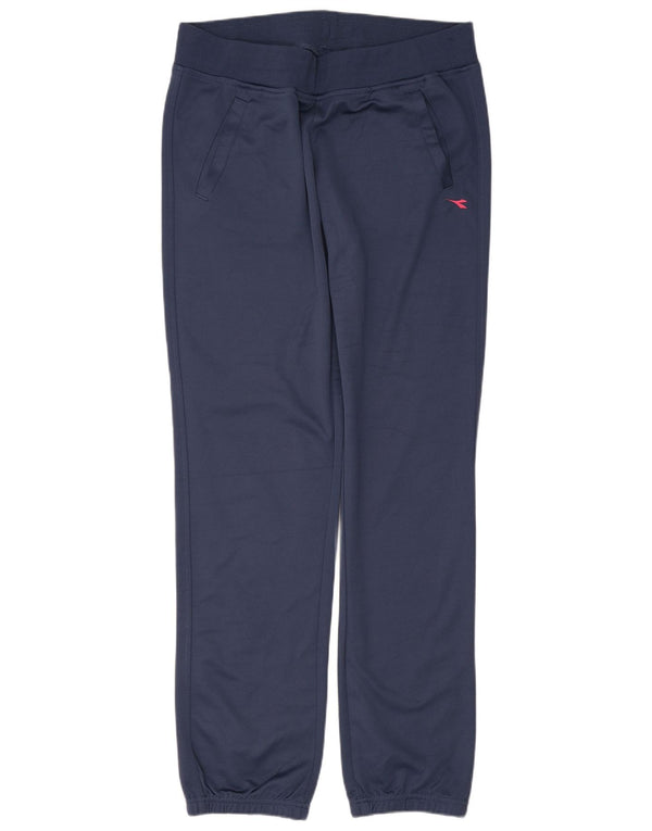 Diadora γυναικεία αθλητική φόρμα παντελόνι Joggers UK 14 Large Navy Blue Polyester