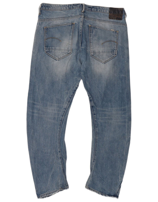 G-Star Mens Distressed Banana Slim Jeans W28 L27 Μπλε βαμβακερό