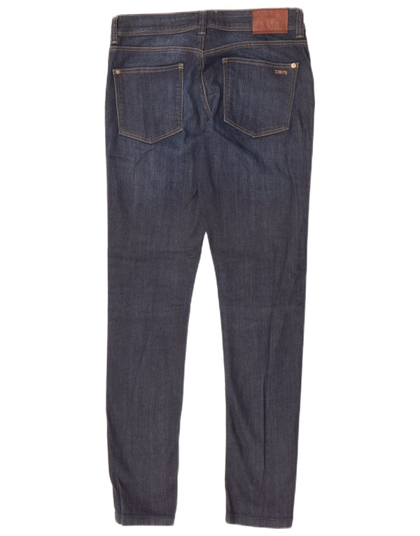 Zara Γυναικεία Skinny Jeans EU 38 Small W28 L30 Navy Blue Cotton