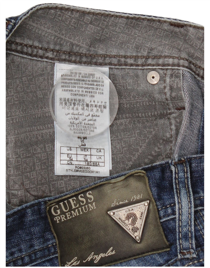 Ανδρικό τζιν ίσιο Guess W34 L34 Μπλε βαμβακερό