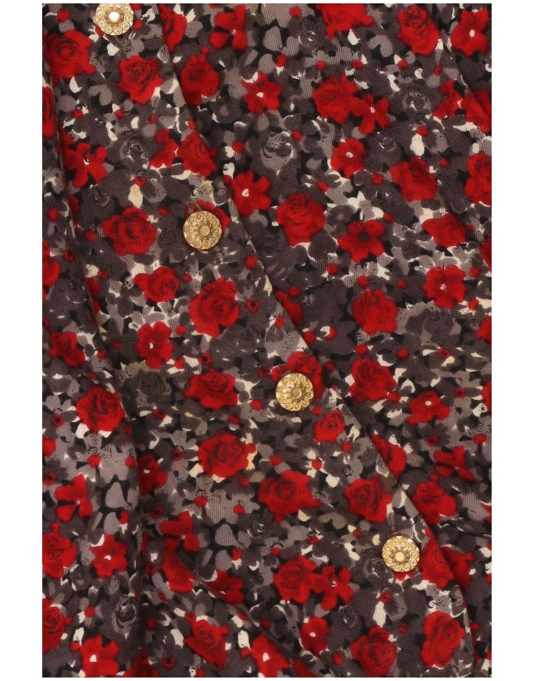 Premode Γυναικείο πουκάμισο με γραβάτα μπλούζα UK 18 XL Red Floral