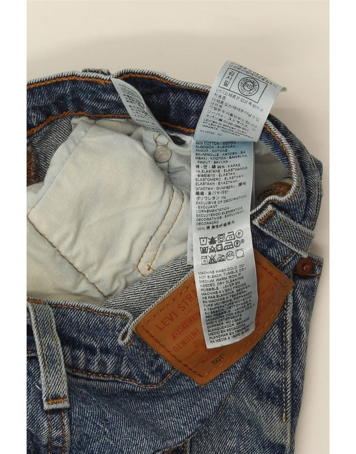 Levi's Mens 501 Straight Jeans W27 L30 Blue Cotton