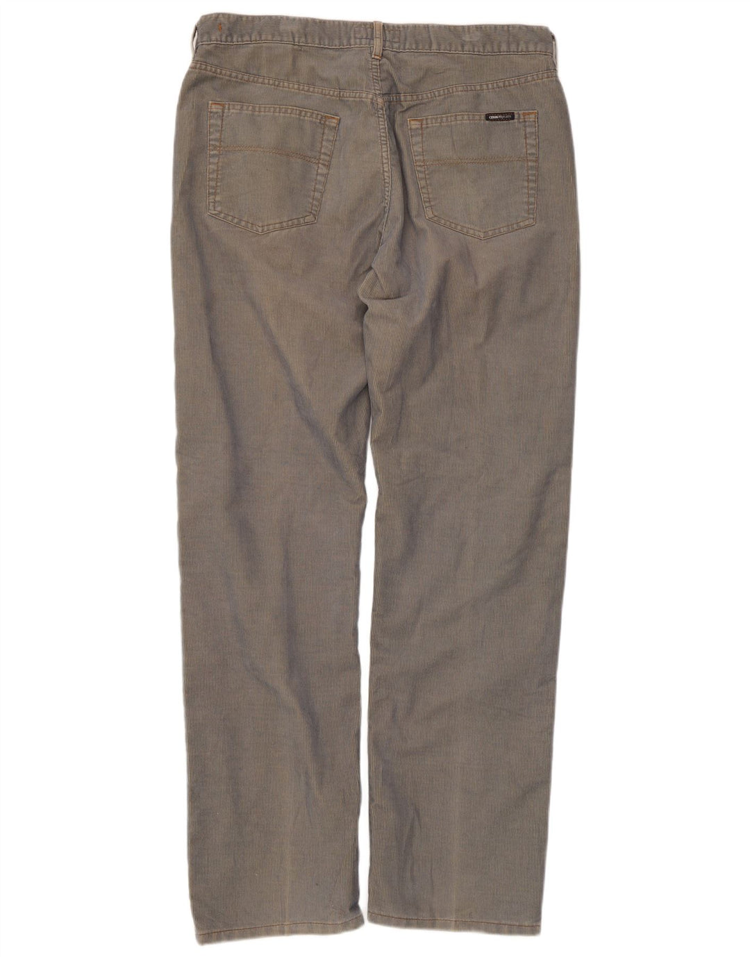 Ανδρικό ίσιο κοτλέ παντελόνι Cerruti W38 L34 Μπλε Πολυεστέρας