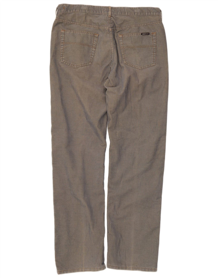 Ανδρικό ίσιο κοτλέ παντελόνι Cerruti W38 L34 Μπλε Πολυεστέρας