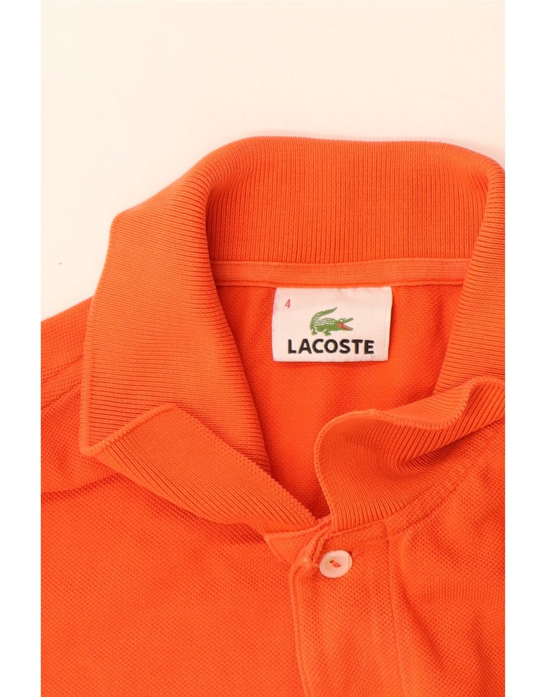 Ανδρικό πουκάμισο Polo Lacoste, Μέγεθος 4, Βαμβακερό μεσαίο πορτοκαλί