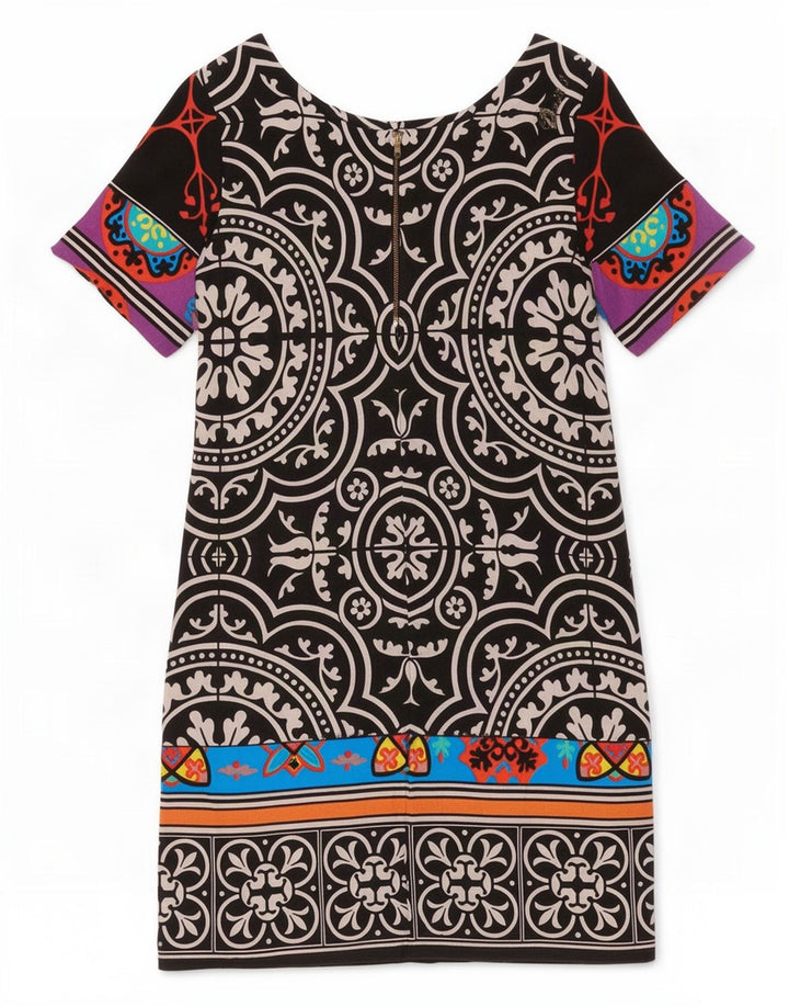Desigual Γυναικείο Φόρεμα Shift EU 36 Μικρό πολύχρωμο Paisley Viscose