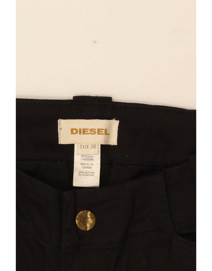 Diesel Γυναικείο Slim Παντελόνι Cargo W30 L35 Μαύρο βαμβακερό