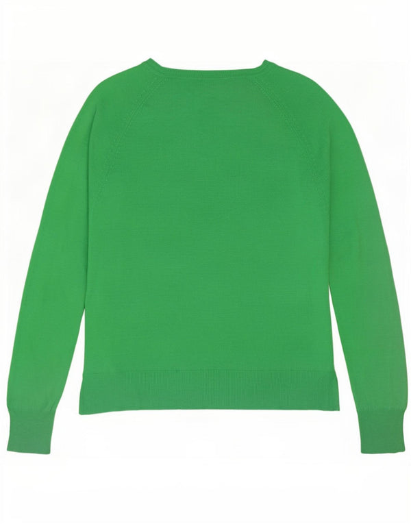 Zara Γυναικείο πουλόβερ με λαιμόκαυστο UK 10 Small Green Viscose