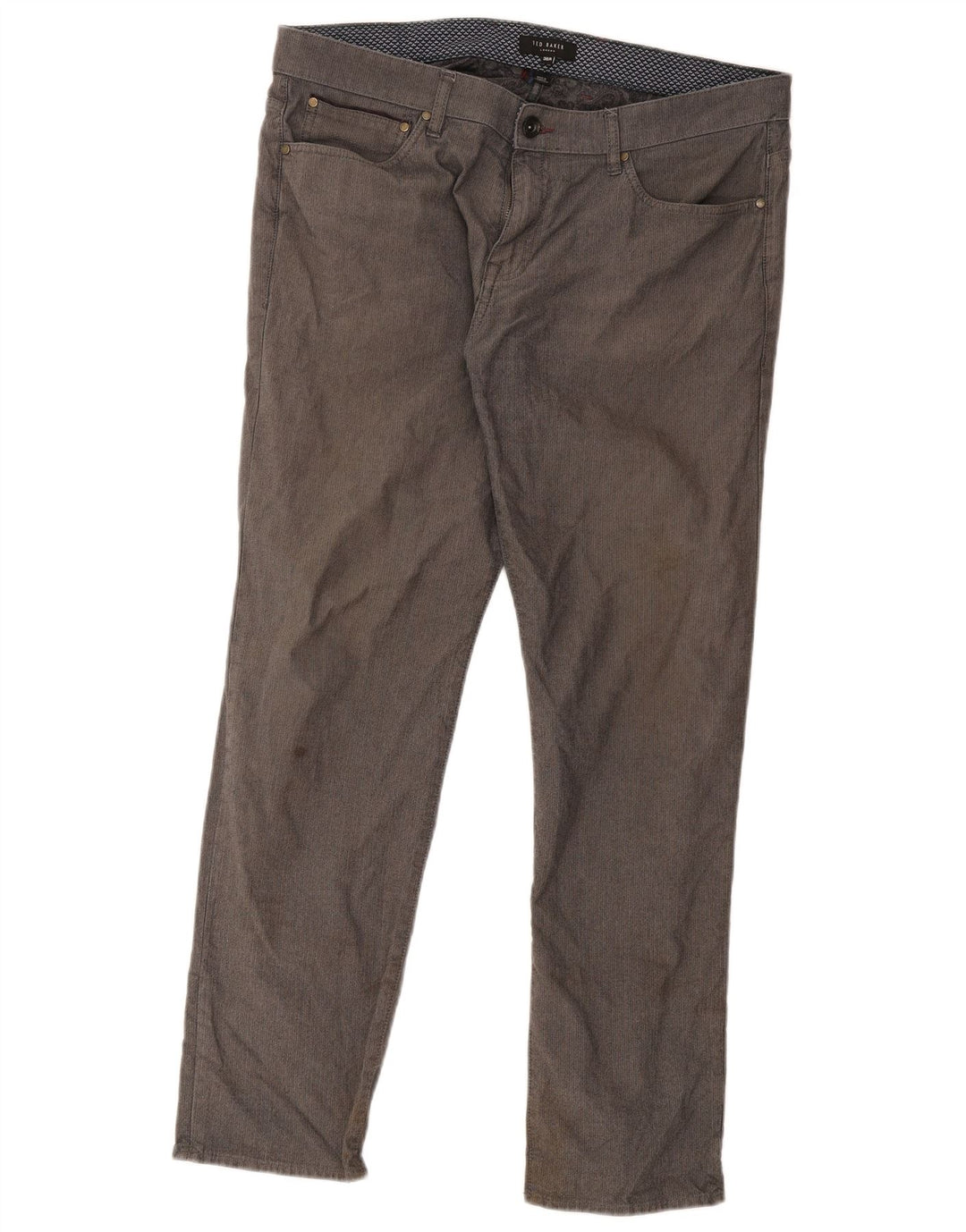 Ανδρικό ίσιο καθημερινό παντελόνι Ted Baker W36 L30 Γκρι